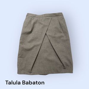Talula Babaton gray tulip skirt, size 2